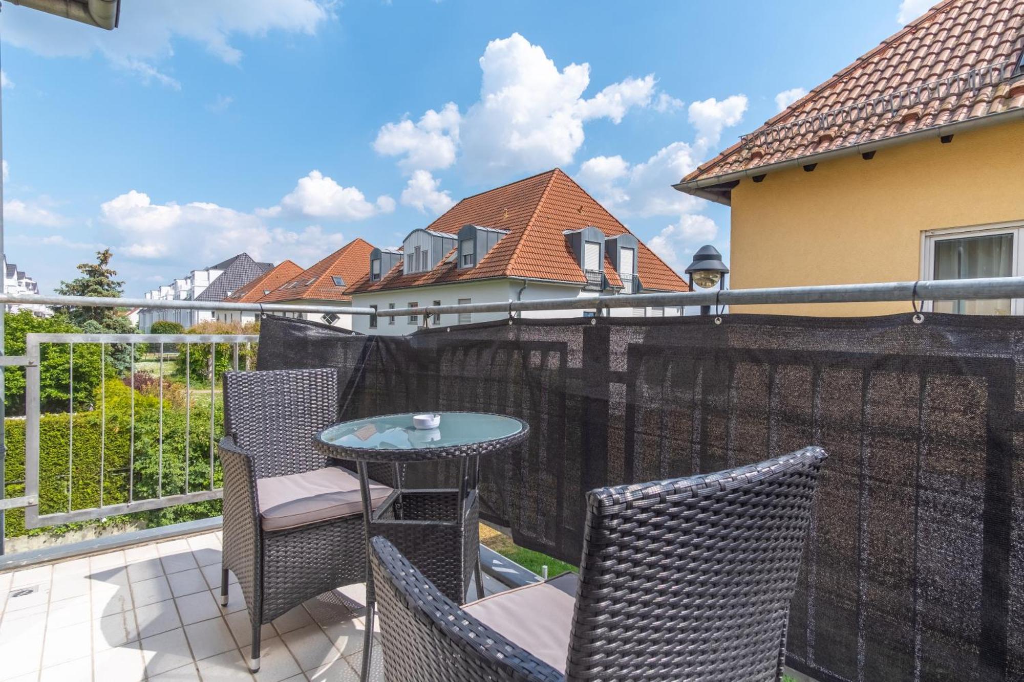 라이프치히 Arbeitsplatz, Balkon, Tiefgarage Naehe Neue Messe 아파트 외부 사진